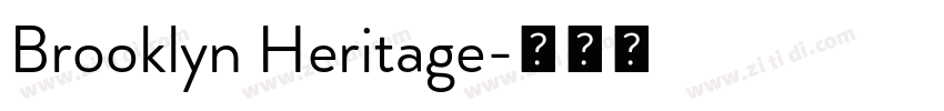 Brooklyn Heritage字体转换